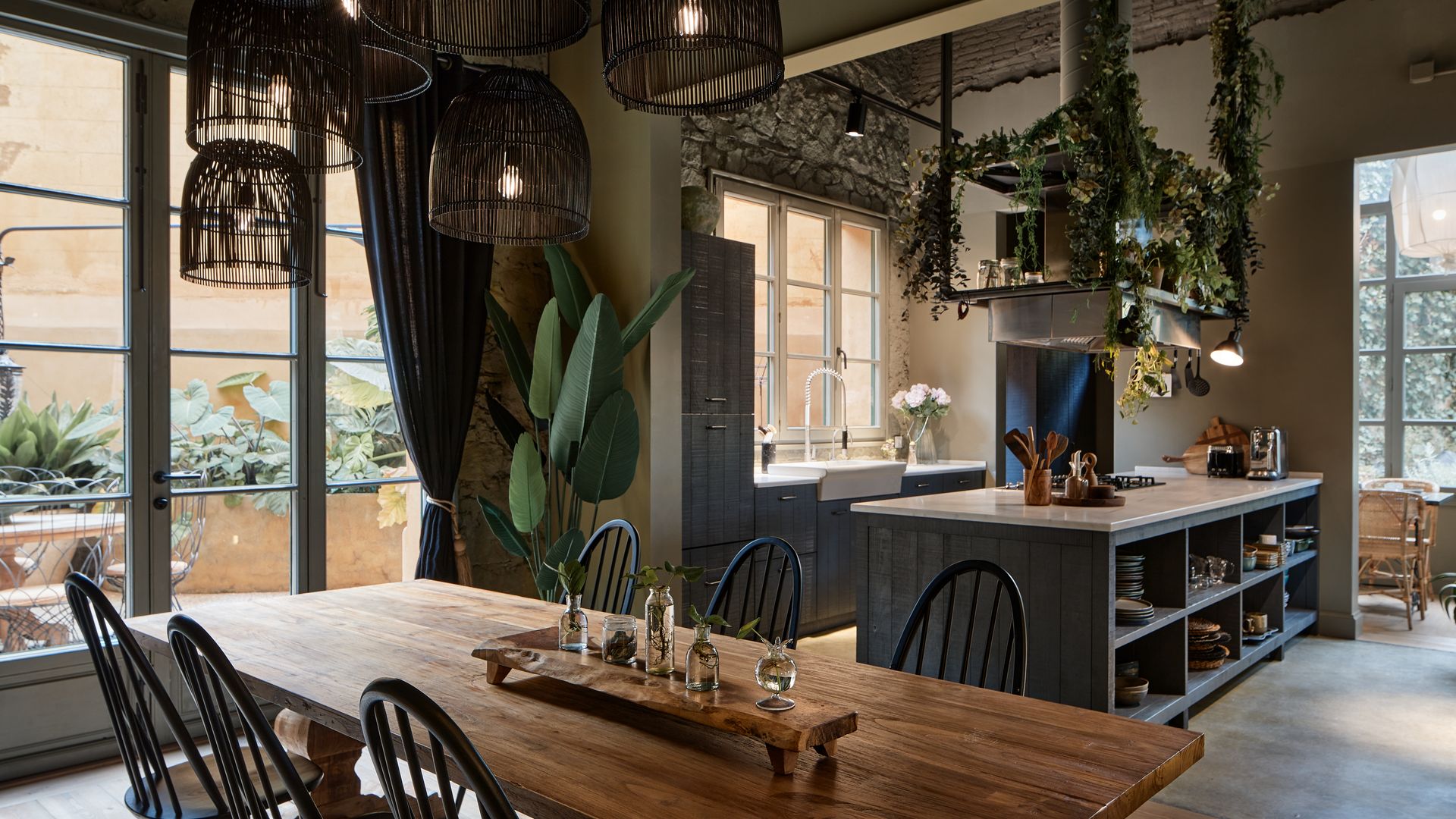 Comedor y cocina abierta