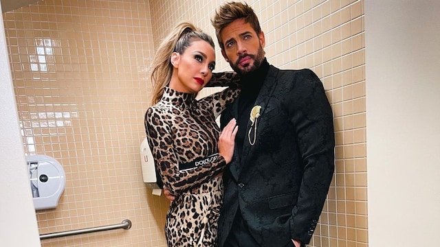 Plano entero de William Levy con su expareja Elizabeth Gutierrez
