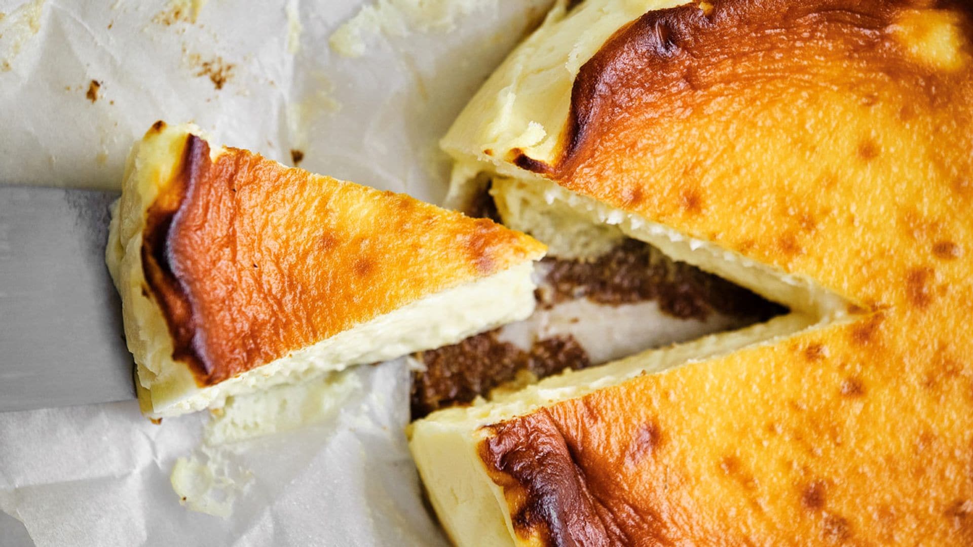 Tarta de queso de chocolate blanco