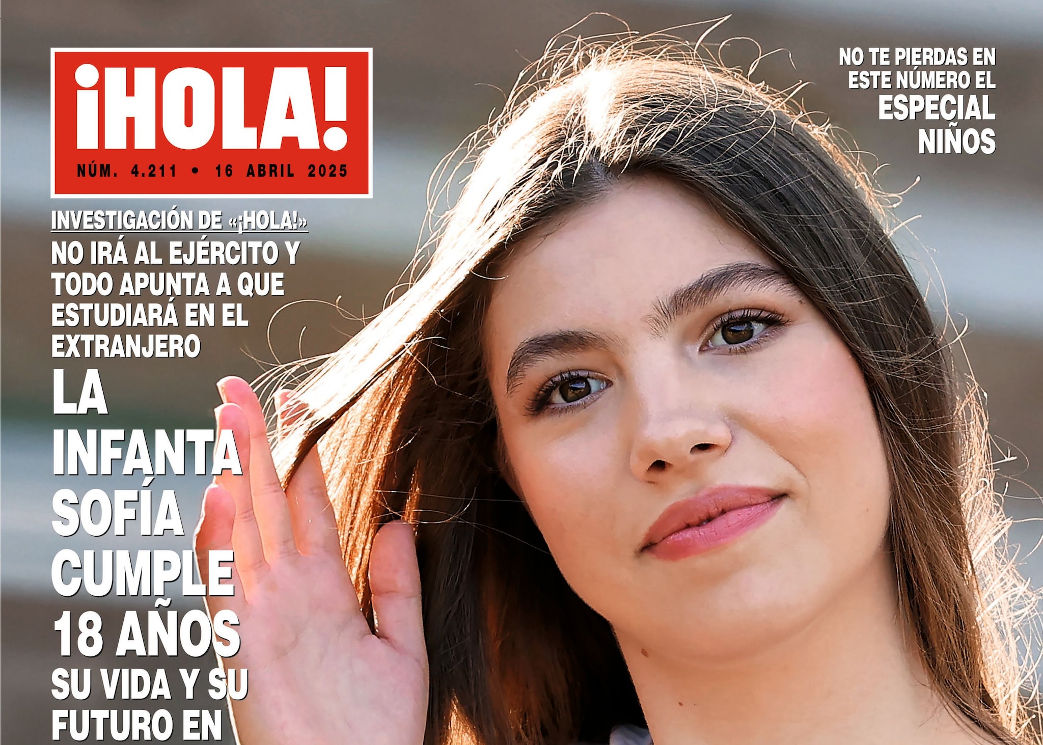La infanta Sofía en la portada de ¡HOLA! de mañana