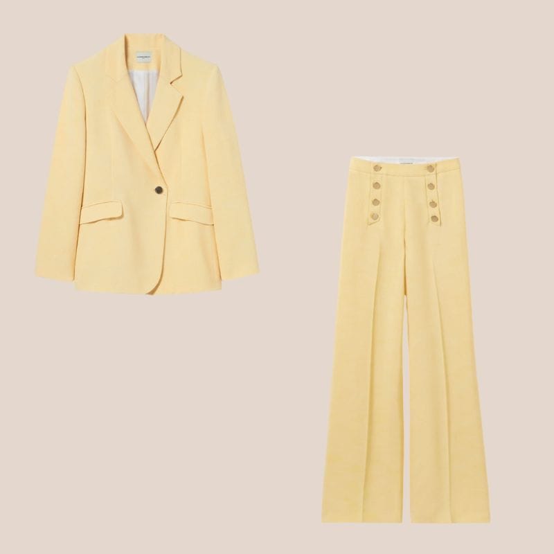 traje amarillo matequilla