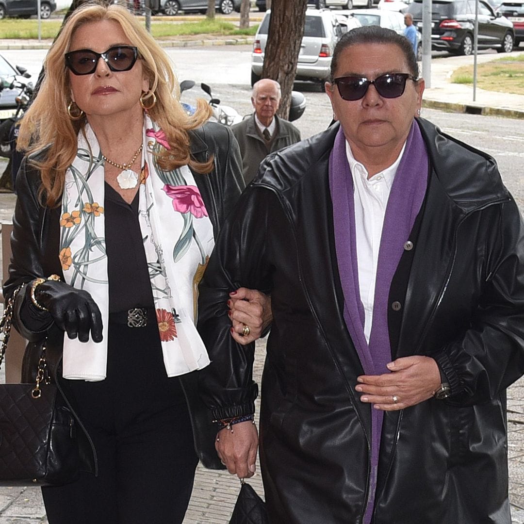 María del Monte e Inmaculada Casal en el funeral del prestigioso abogado Francisco Baena Bocanegra