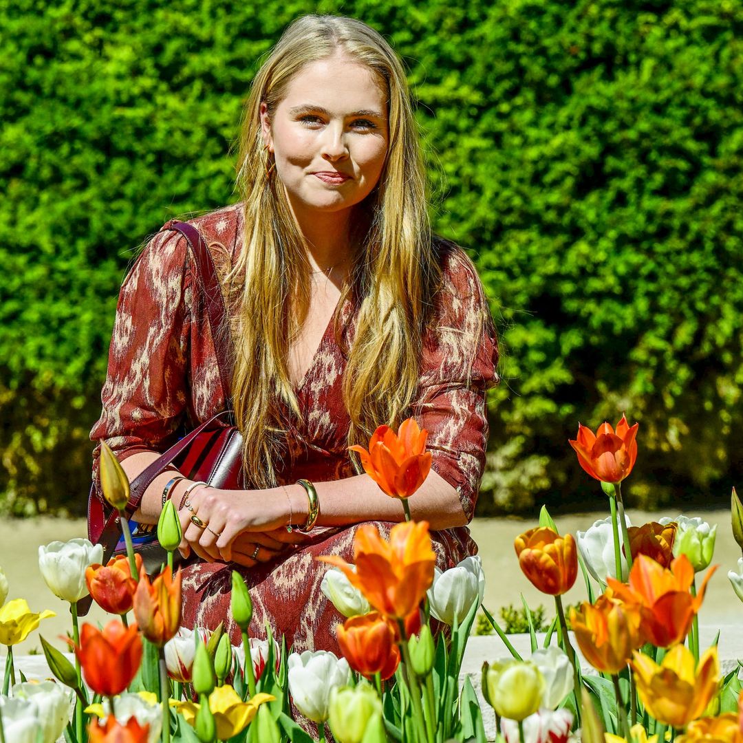 Entramos en el jardín de tulipanes de la princesa Amalia de Holanda en Madrid 